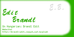 edit brandl business card